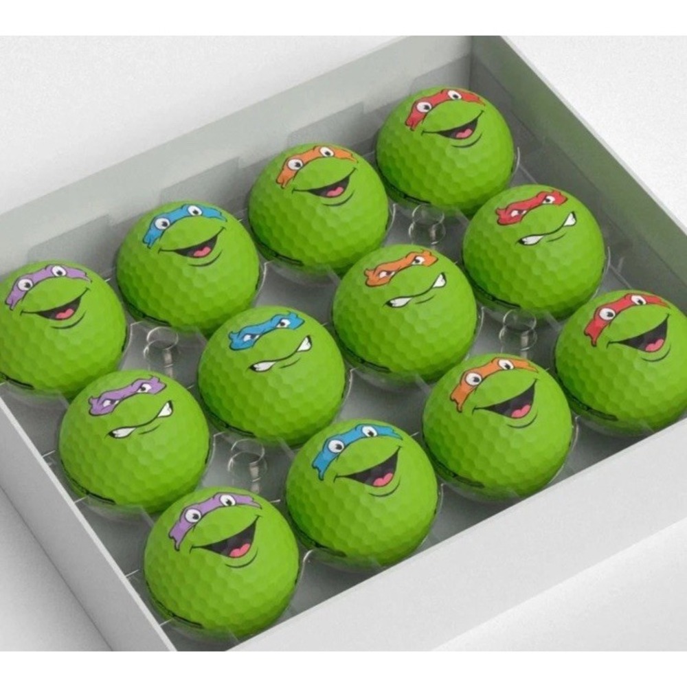 New In Box Putt Buddies TEENAGE MUTANT NINJA TURTLES 12 GOLF BALLS TMNT